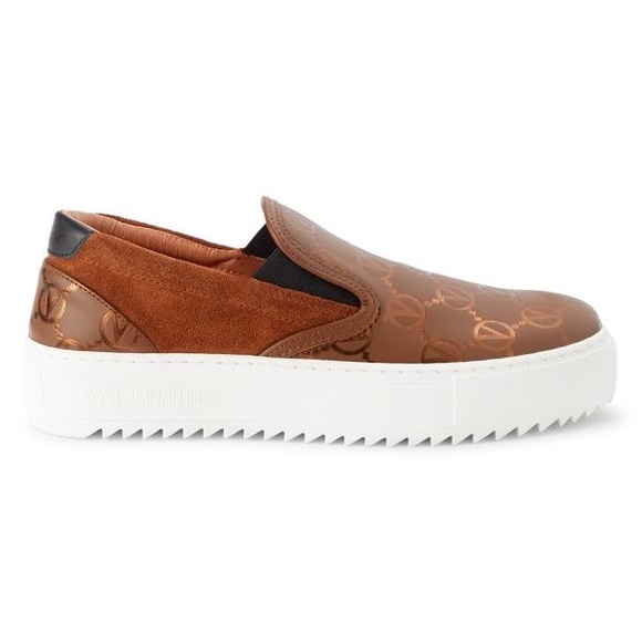 Regina Logo Leather Slip-On Sneakers - Picture 6 of 13